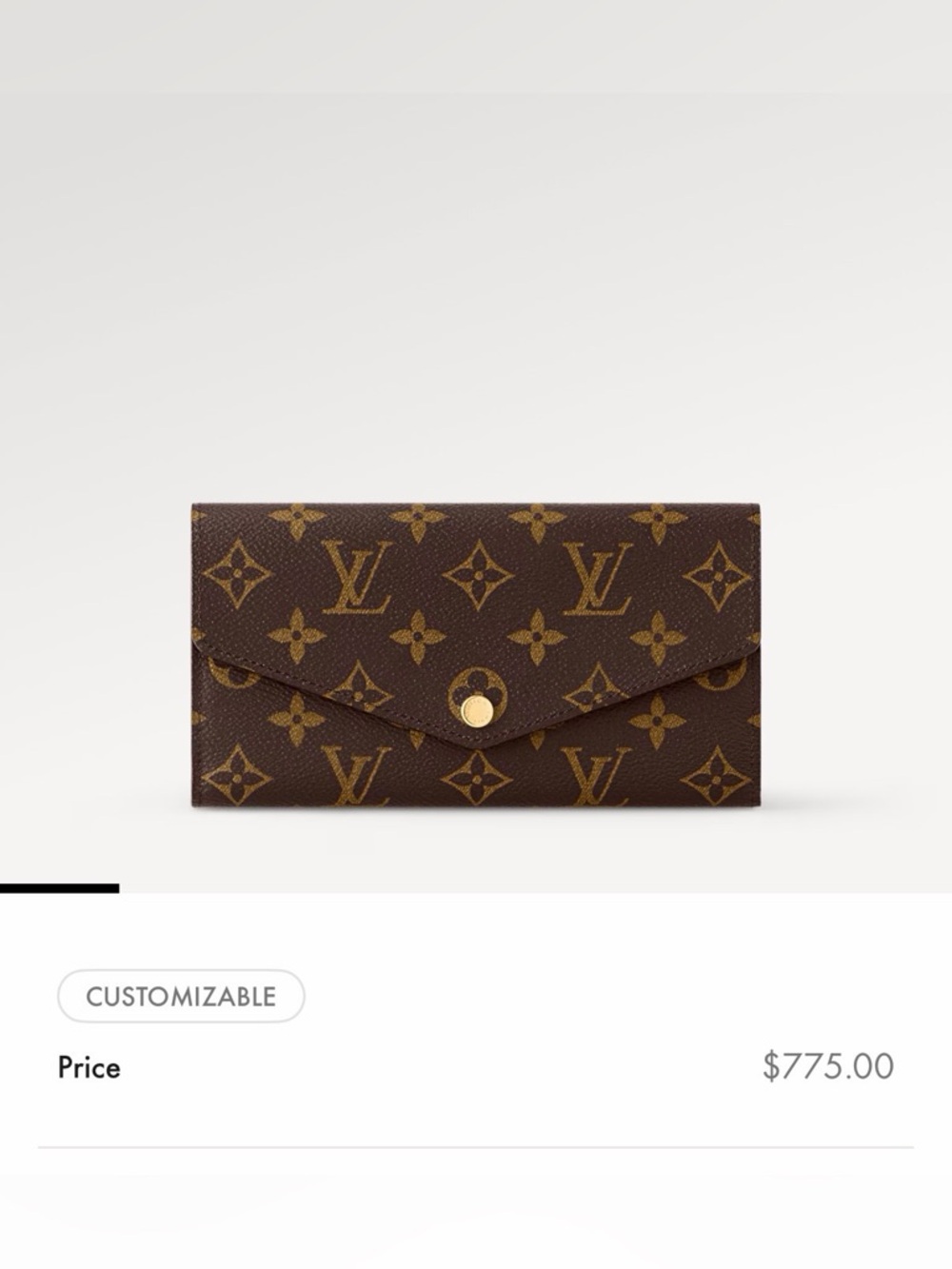 Louis Vuitton Sarah Wallet